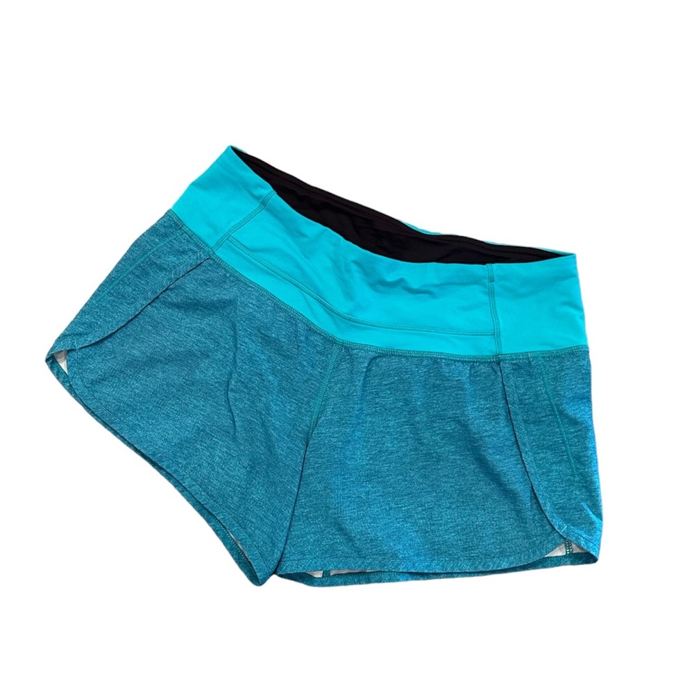 Lululemon blue running shorts